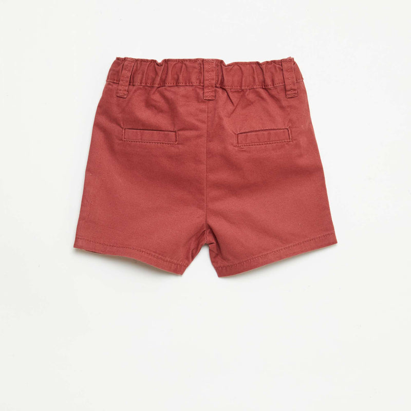 Short chino avec taille ajustable