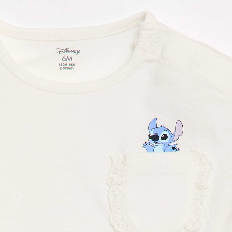 T-shirt 'Marie' 'Disney' à manches courtes et poche volantée