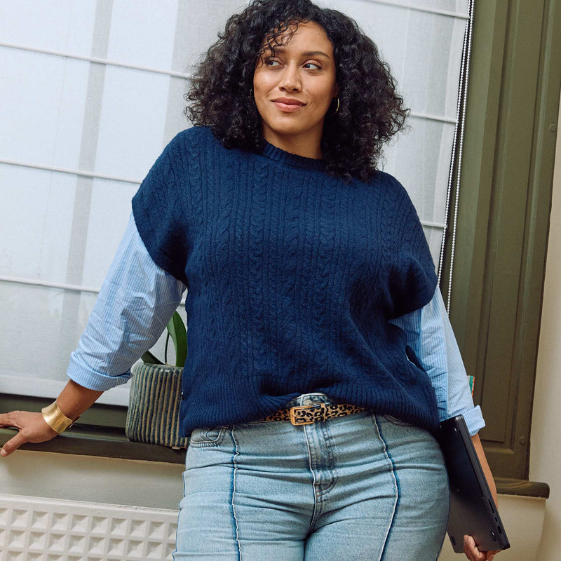 Pull 2-en-1 avec chemise