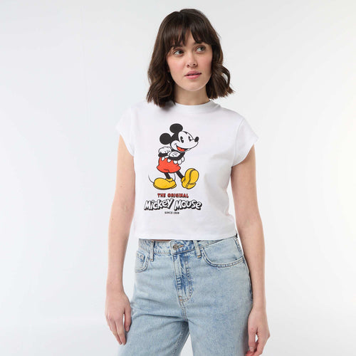 Tee-shirt 'Mickey' cropped 'Disney'