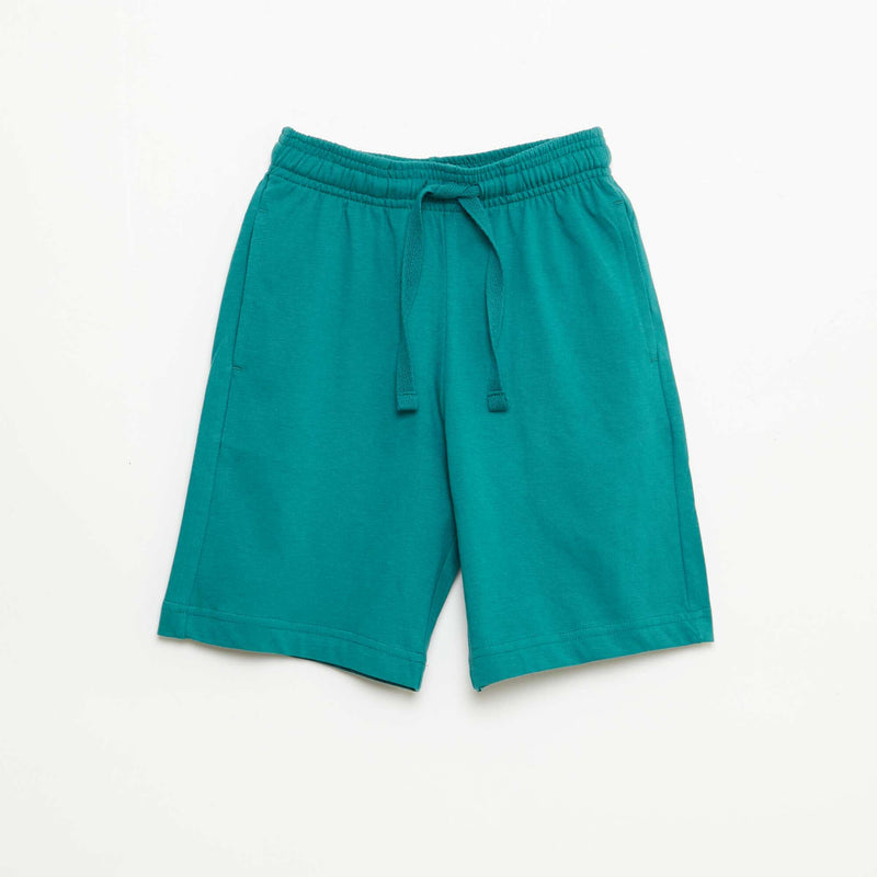 Lot de 2 shorts en jersey coton uni
