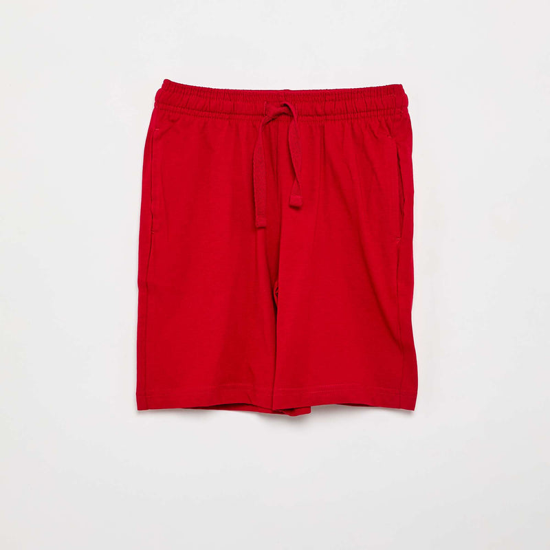 Lot de 2 shorts en jersey coton uni
