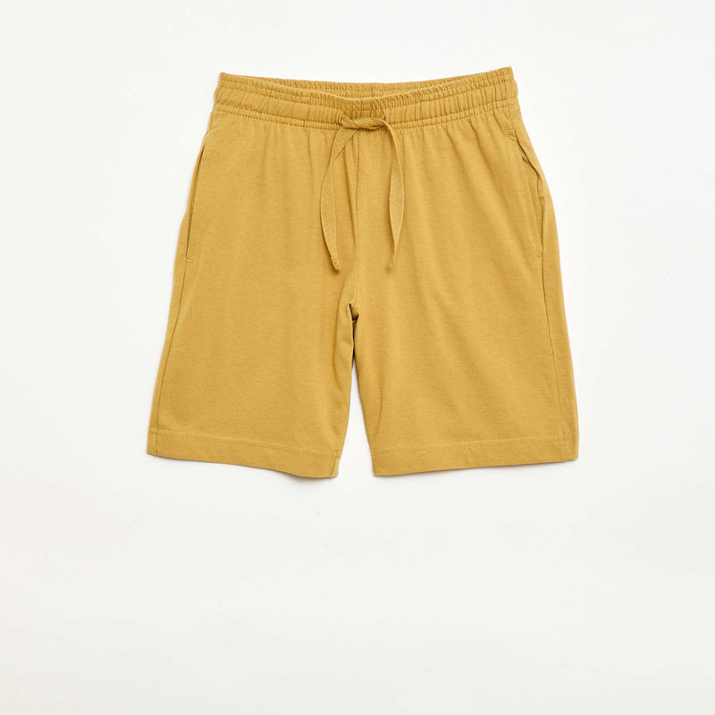 Lot de 2 shorts en jersey coton uni