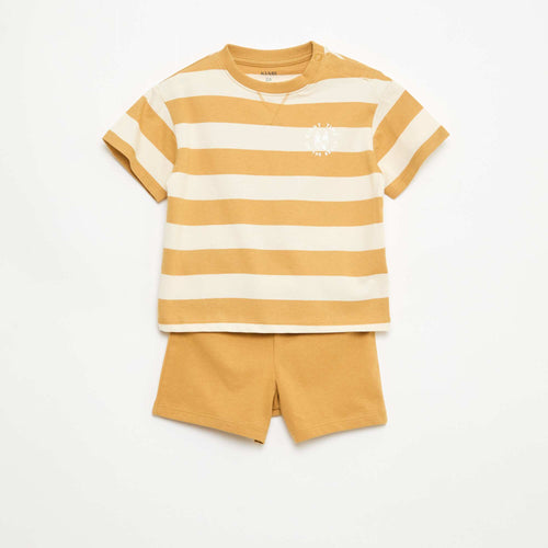 Ensemble pyjama court t-shirt + short - 2 pièces