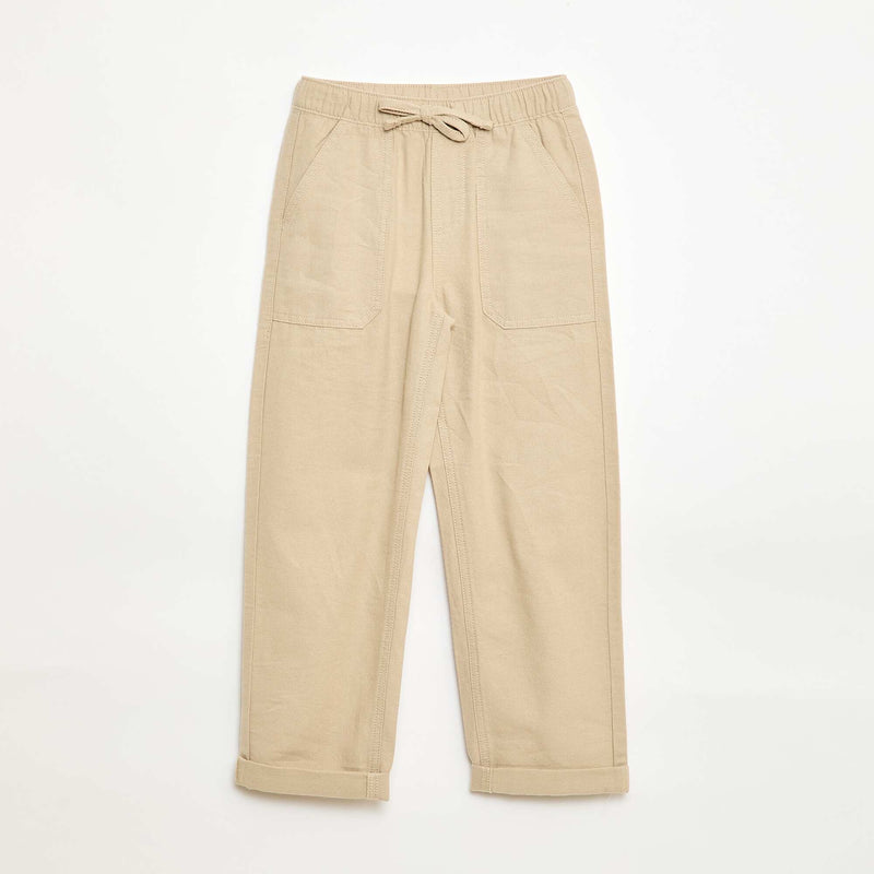 Pantalon en lin mélangé