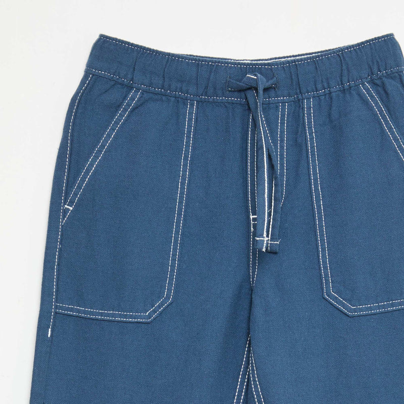 Pantalon en lin mélangé