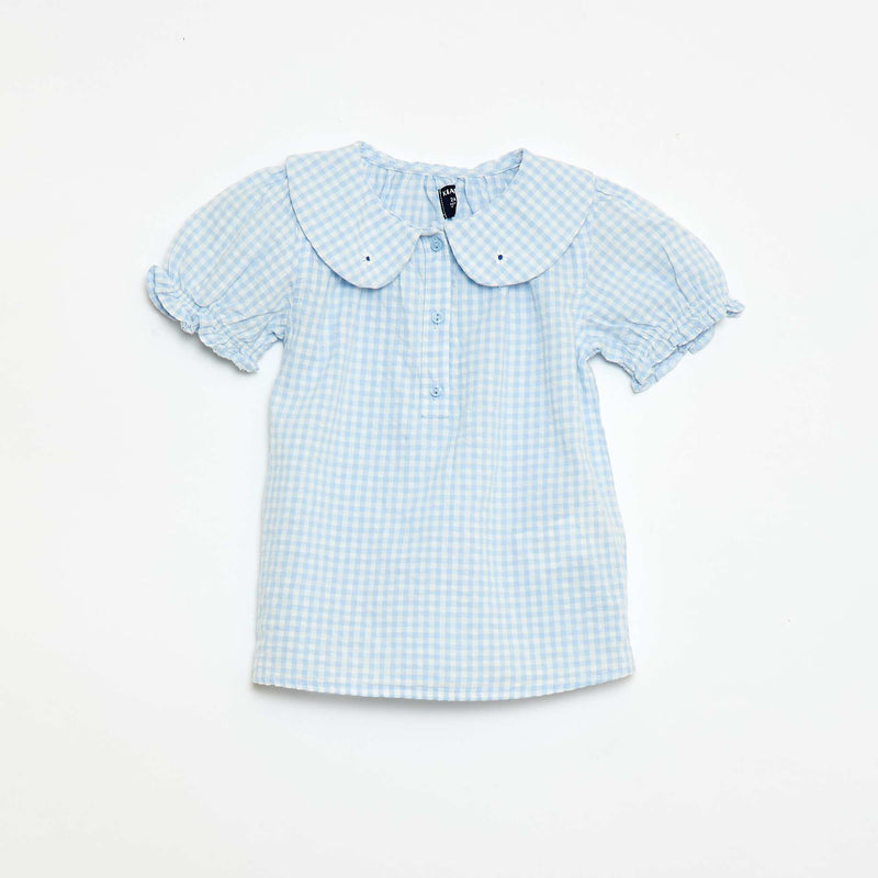 Ensemble tunique + short + bandeau en vichy