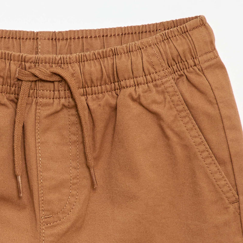 Bermuda chino uni avec liens de serrage
