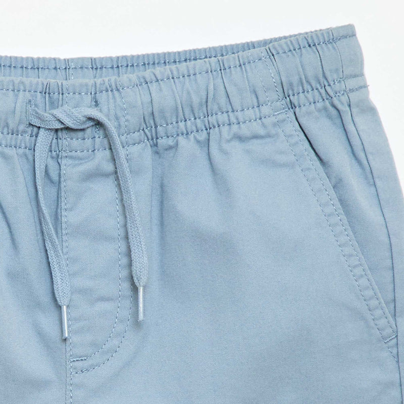 Bermuda chino uni avec liens de serrage
