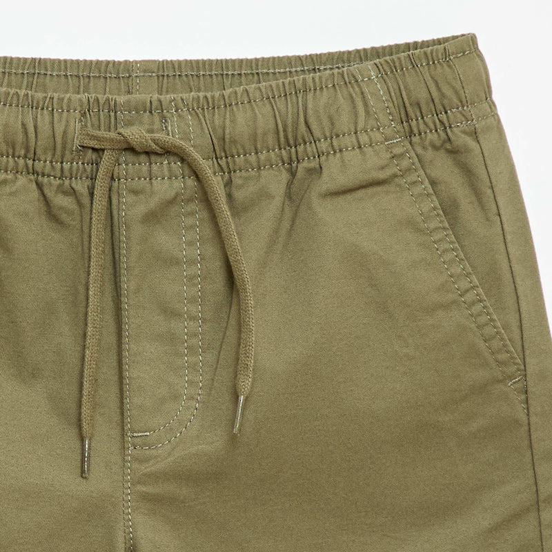 Bermuda chino uni avec liens de serrage