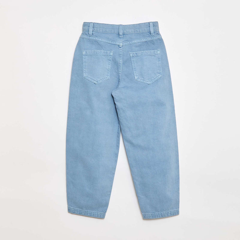 Pantalon denim coupe large balloon