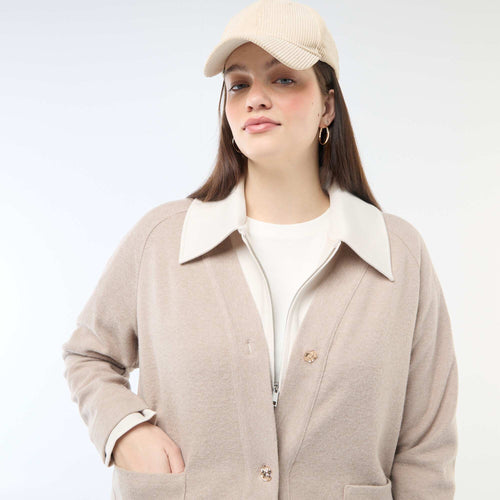 Gilet en maille doudou