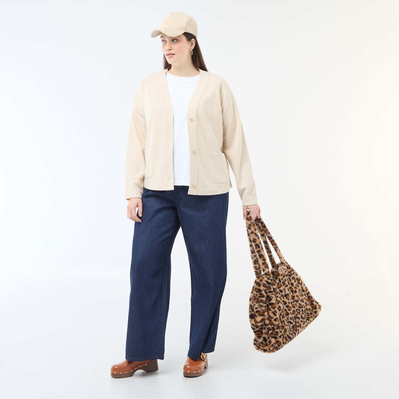 Gilet en maille doudou