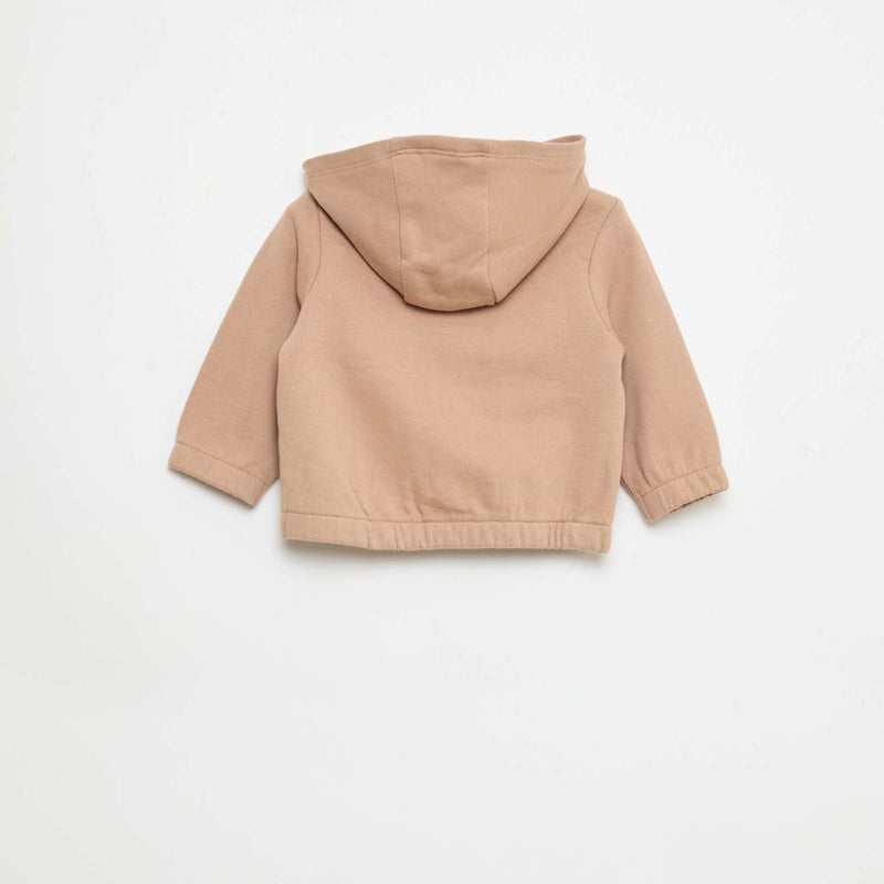Sweat zippé en french terry