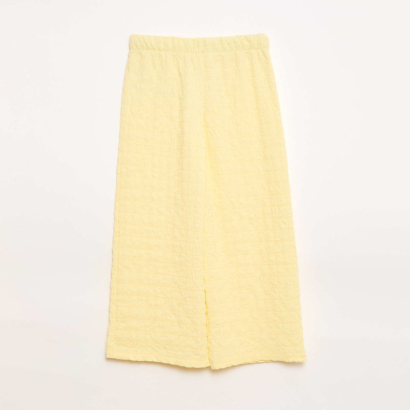 Pantalon large en maille stretch