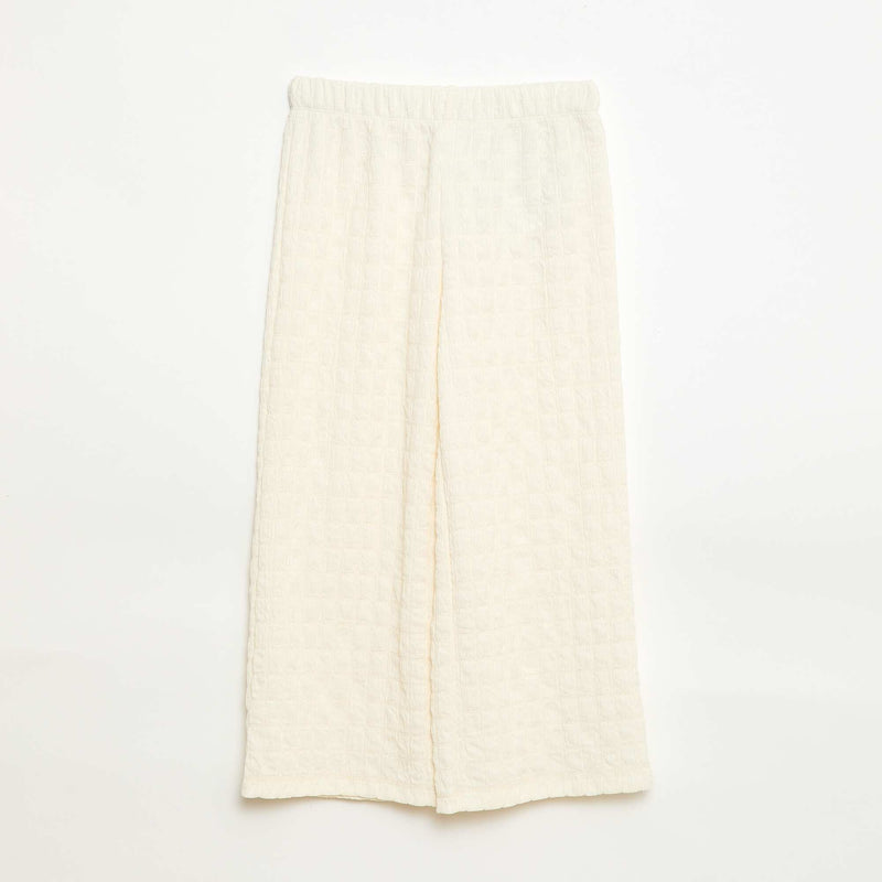 Pantalon large en maille stretch