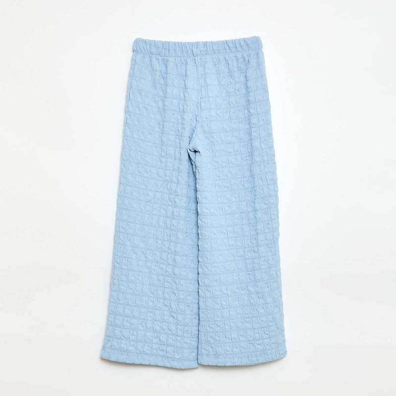 Pantalon large en maille stretch