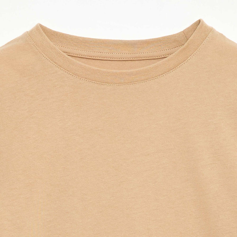 T-shirt en coton piqué à manches courtes