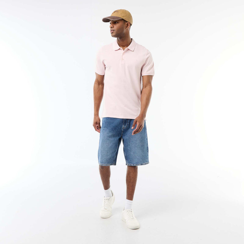 Polo avec broderie sur poitrine