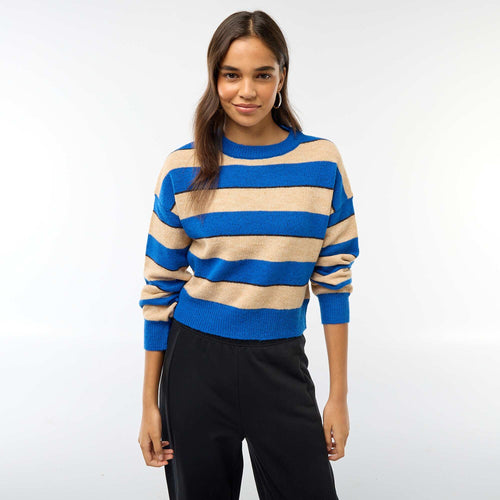 Pull en maille chaude col rond