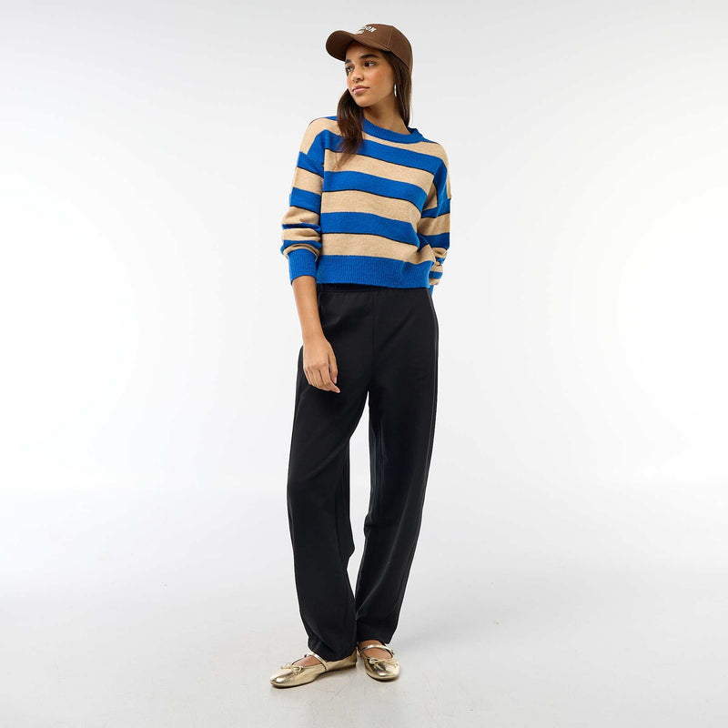 Pull en maille chaude col rond