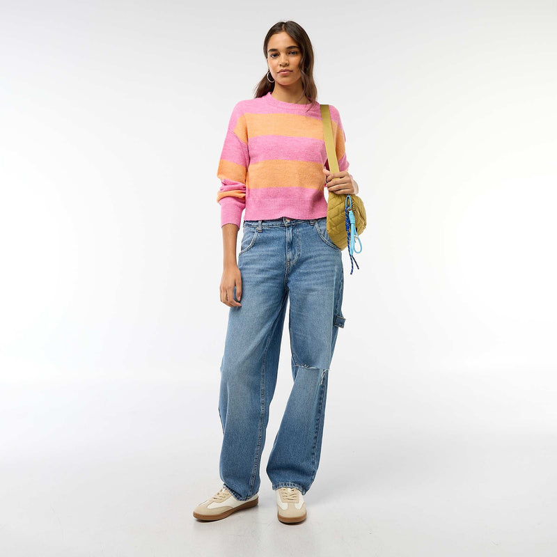 Pull en maille chaude col rond