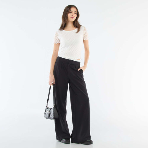 Pantalon large avec taille boxer