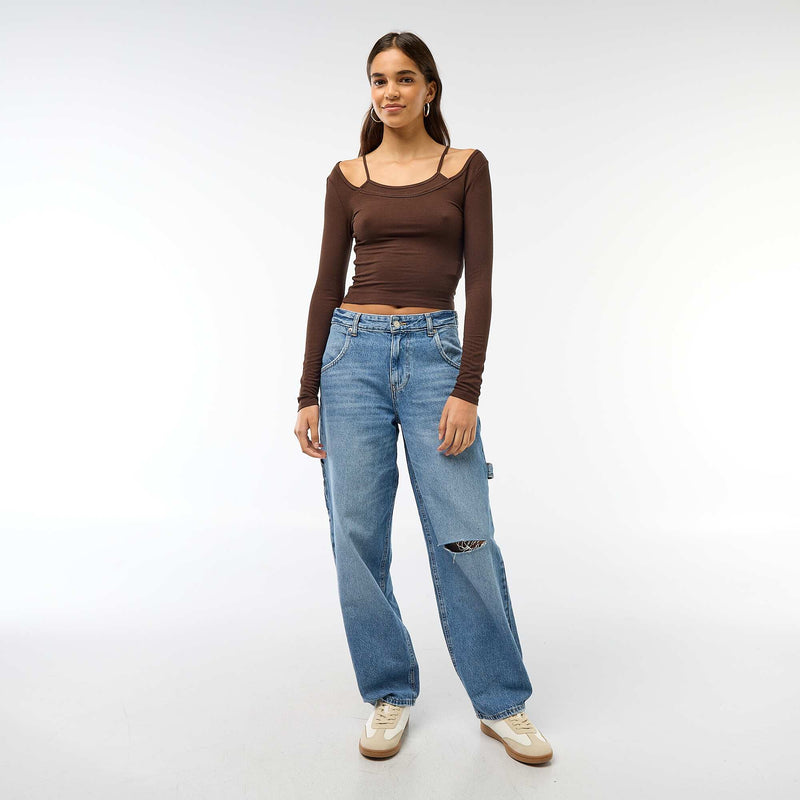 T-shirt - Débardeur effet 2 en 1