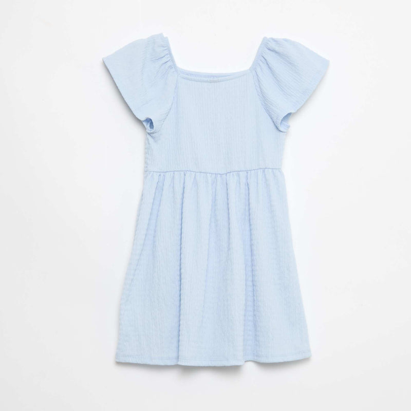 Robe en maille gaufrée uni