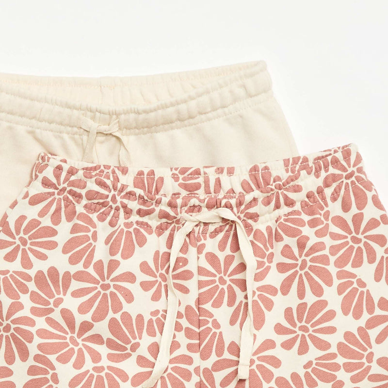 Lot de 2 shorts en coton