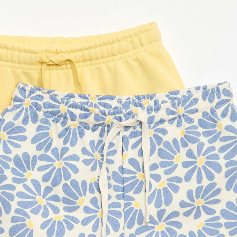 Lot de 2 shorts en coton
