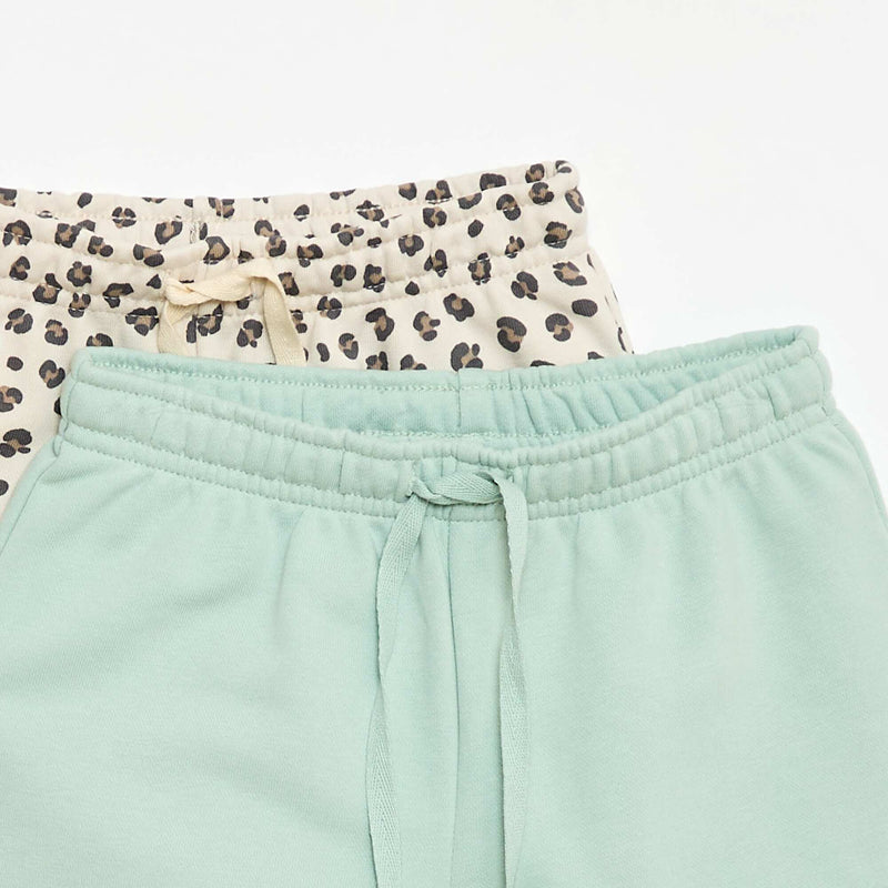 Lot de 2 shorts en coton