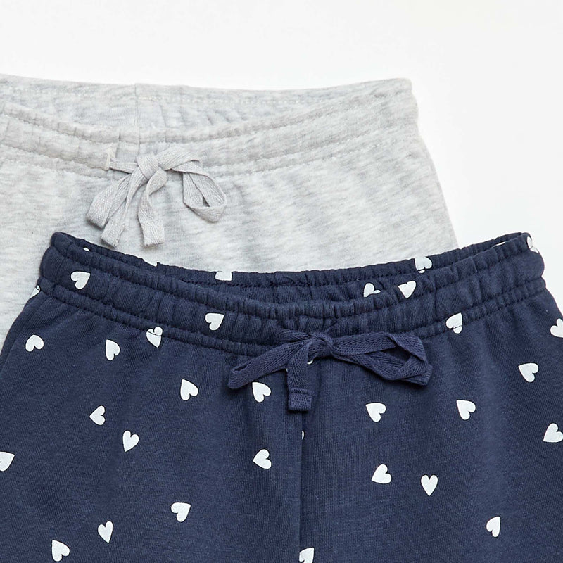 Lot de 2 shorts en coton