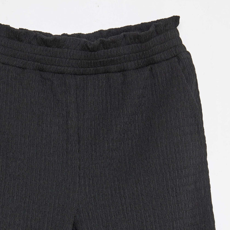 Pantalon large en maille crêpe