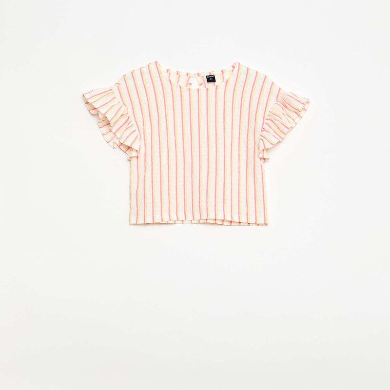 Ensemble rayé t-shirt + pantalon - 2 pièces