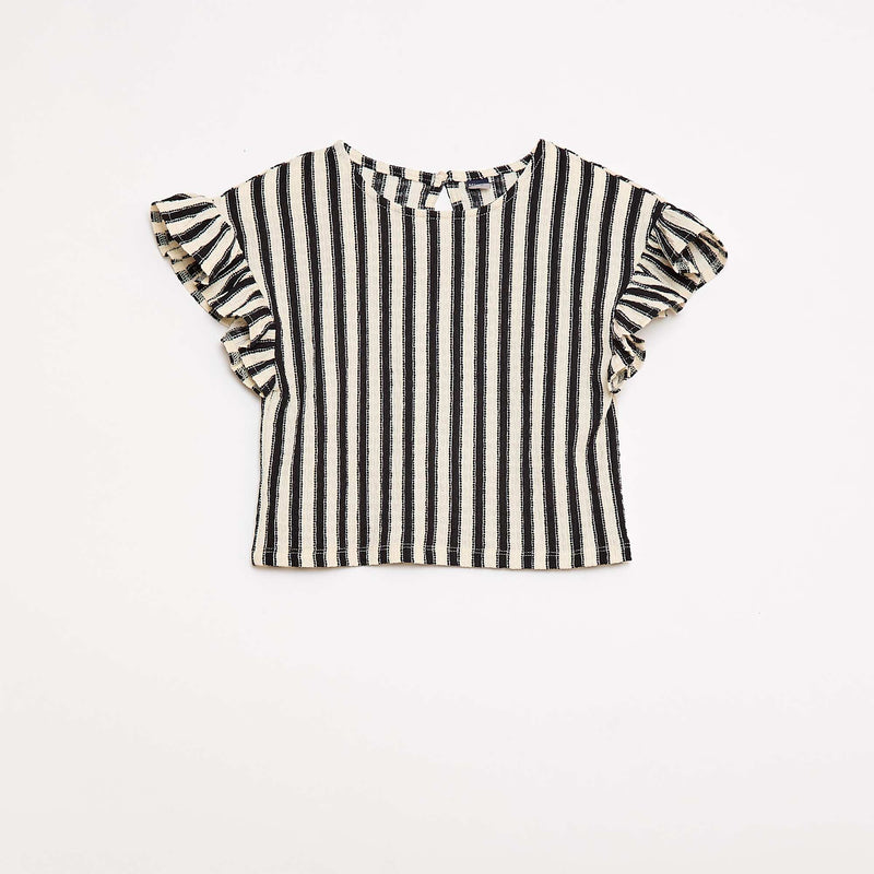 Ensemble rayé t-shirt + pantalon - 2 pièces