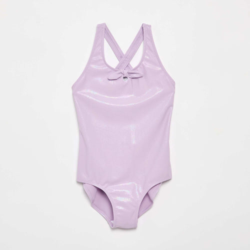 Maillot de bain 1 pièce avec matière brillante