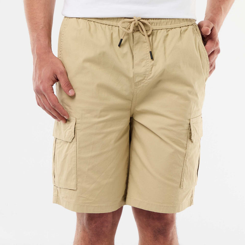 Bermuda chino en popeline avec poches à rabat