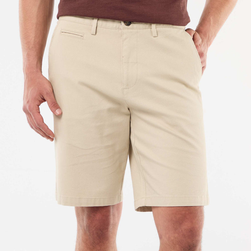 Bermuda chino uni en dobby