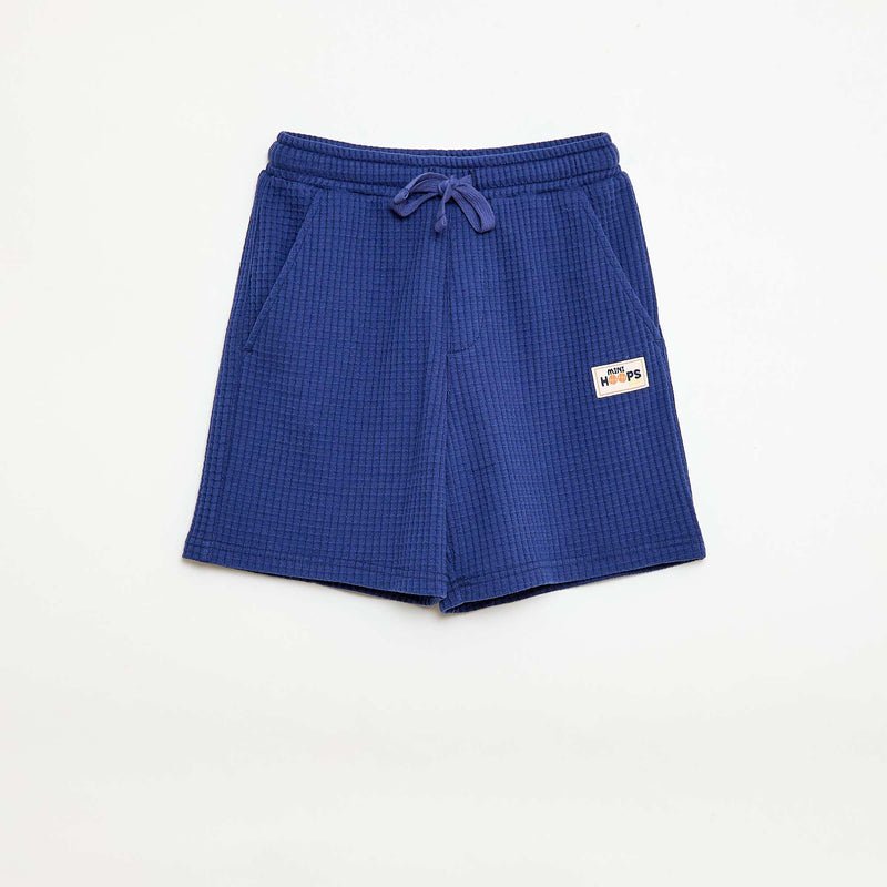 Short en maille gaufrée