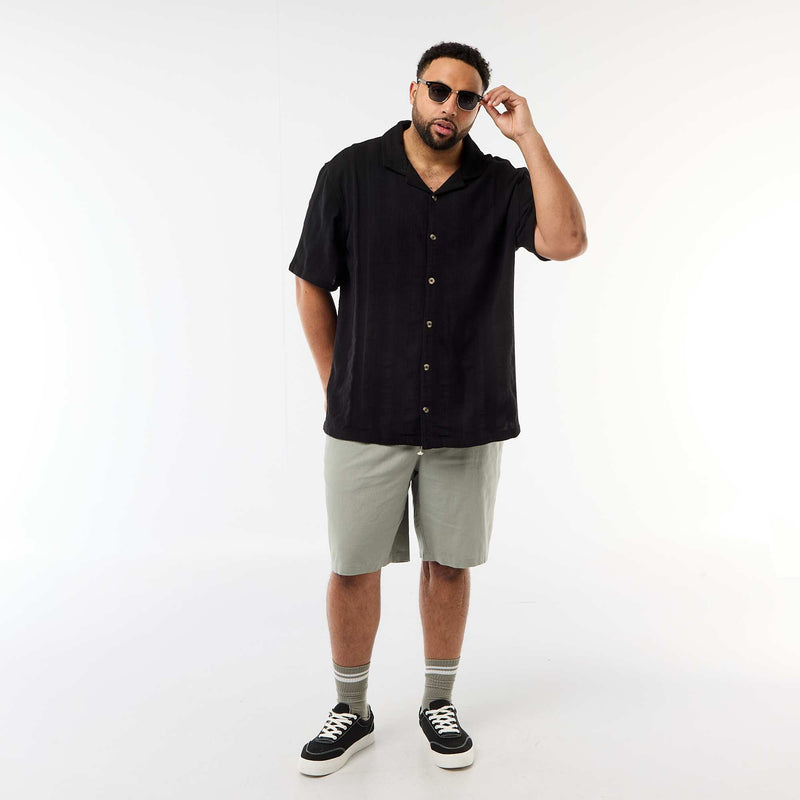 Chemise en maille fantaisie à manches courtes