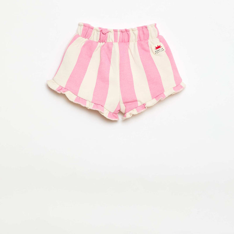 Short en jersey imprimé