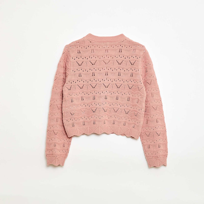 Gilet en maille ajourée