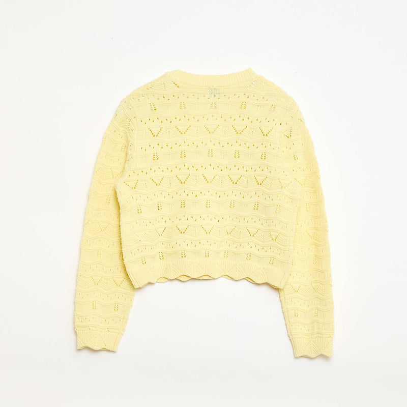 Gilet en maille ajourée