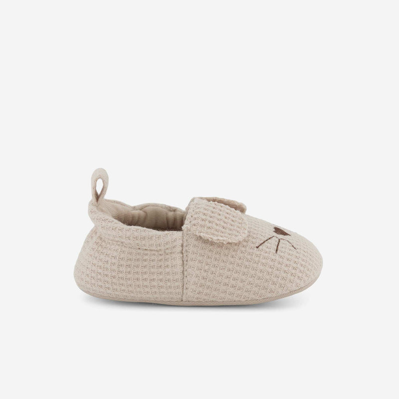 Chaussons en gaze de coton + oreilles animaux