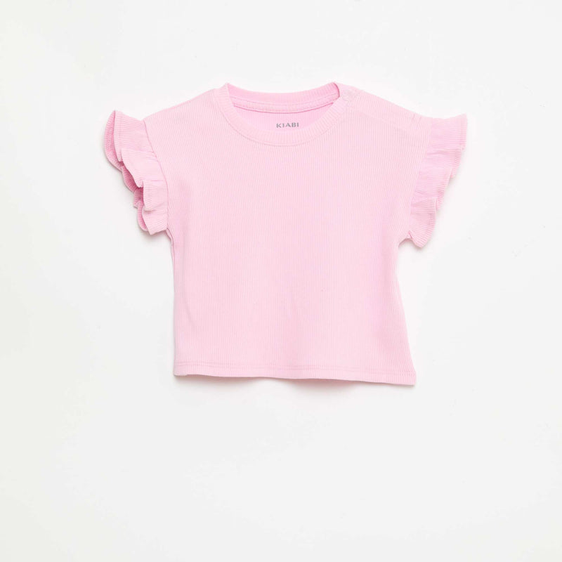 Lot de 2 t-shirt manches courtes en jersey coton