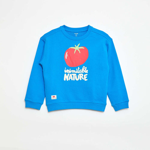 Sweat en French Terry à motif