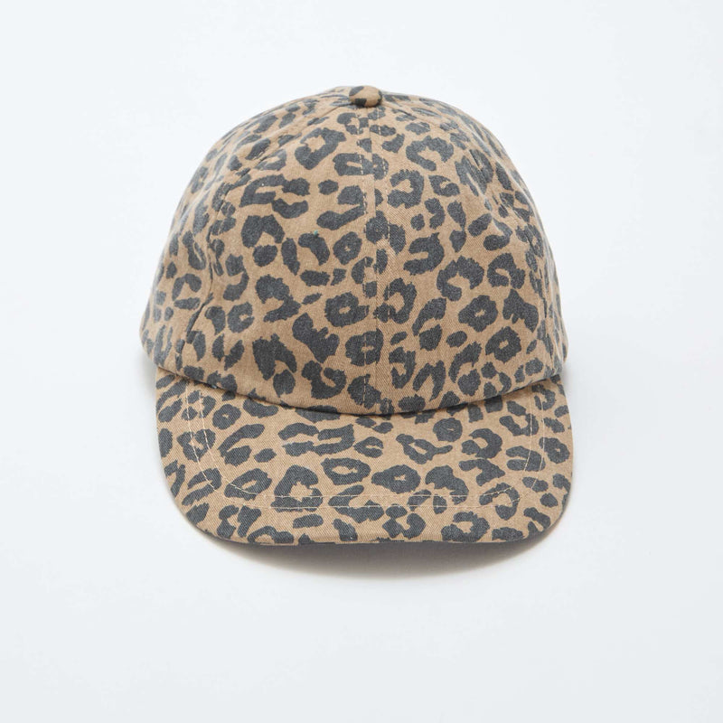Casquette léopard en tissu