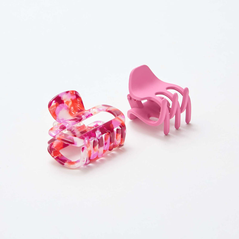 Lot de 2 pinces crabe fantaisie
