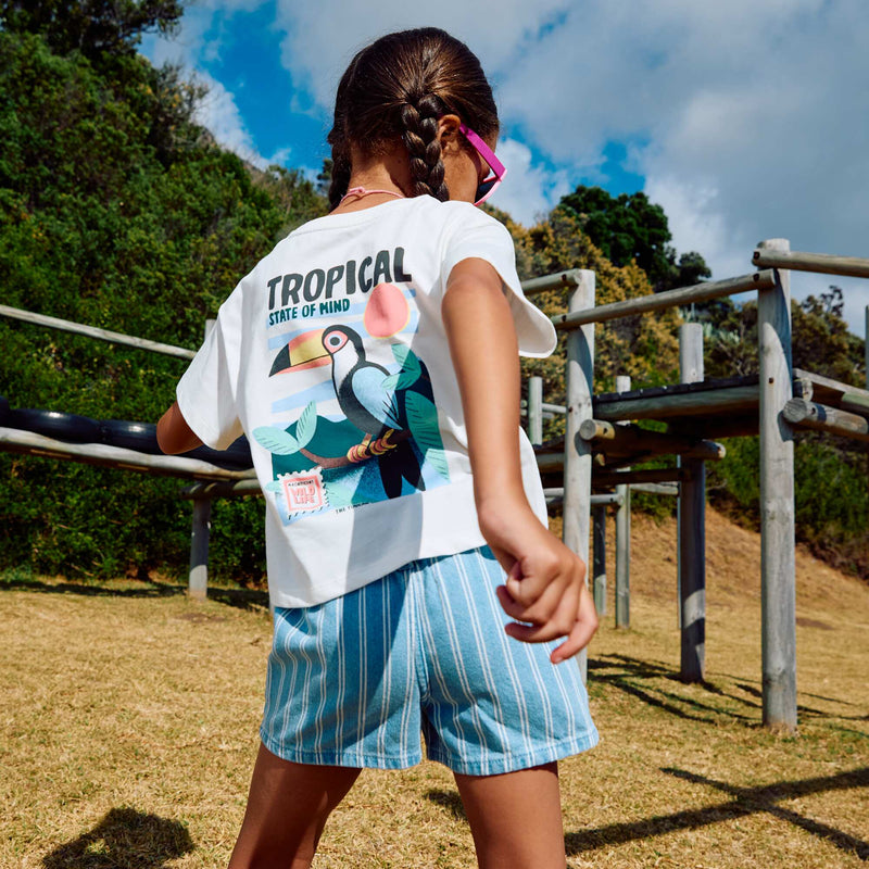 T-shirt coupe loose imprimé dos & poitrine